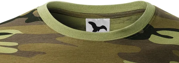 Kamouflage T-shirt - Klassisk rund halsringning