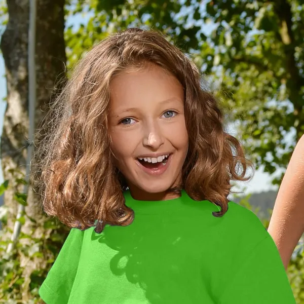 Barns enkla T-shirt - Klassisk rund halsringning