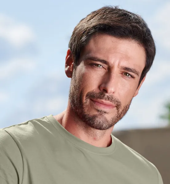 Enkel T-shirt för män - Klassisk rund halsringning