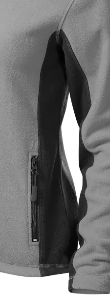 Dam fleece kontrastjacka - Mörka kontrasterande detaljer