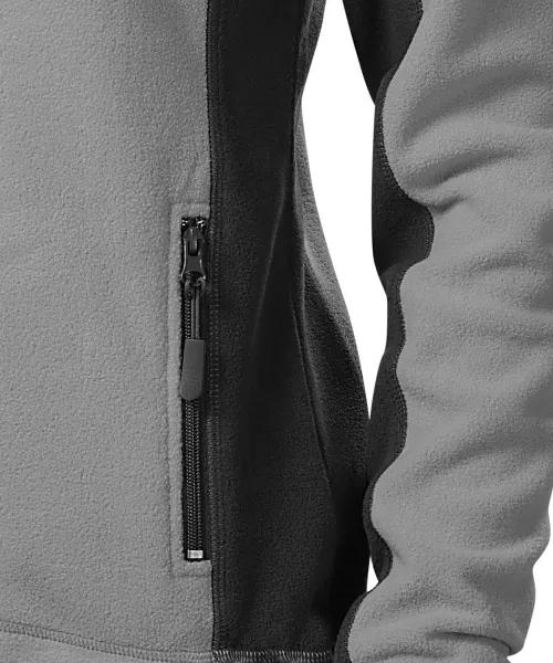 Dam fleece kontrastjacka - Praktiska fickor med dragkedja