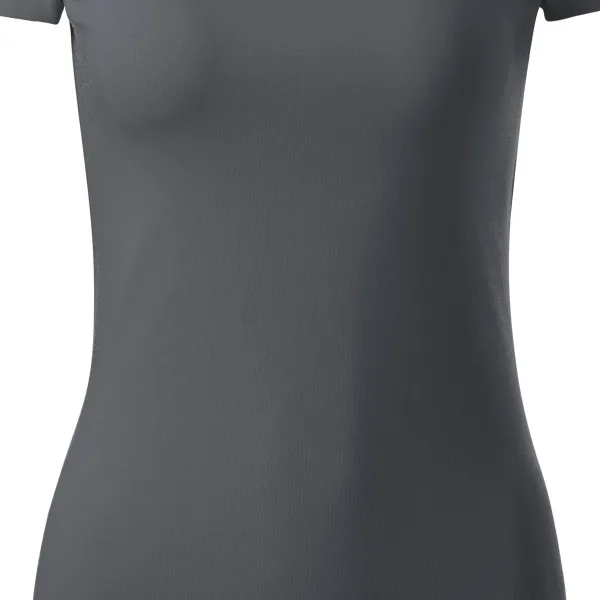 T-shirt dam med dekorativa sömmar - Smal, avsmalnande passform