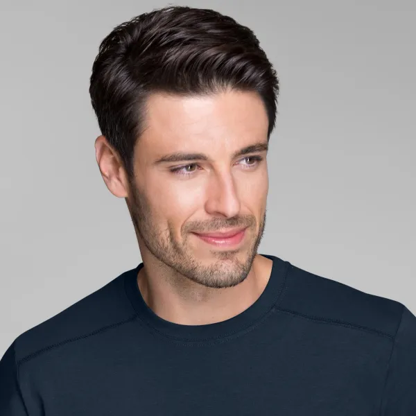 T-shirt herr dekorerad - Klassisk rund halsringning
