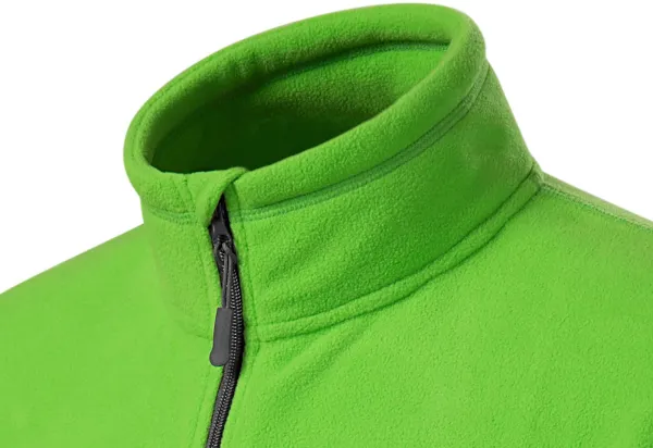 Fleece kontrastjacka för män - Upphöjd krage för att skydda mot kyla på halsen