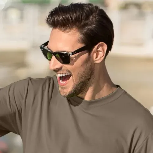 Klassisk T-shirt herr - Klassisk rund halsringning