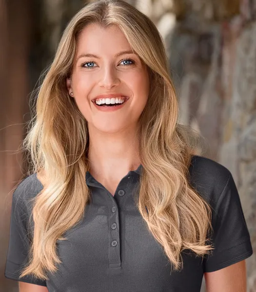 Damer elegant polotröja - 5-knappsfäste