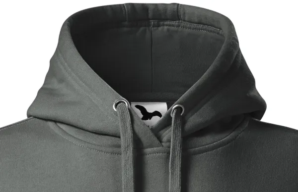 Damtröja med huva utan dragkedja - Huva med dragsko