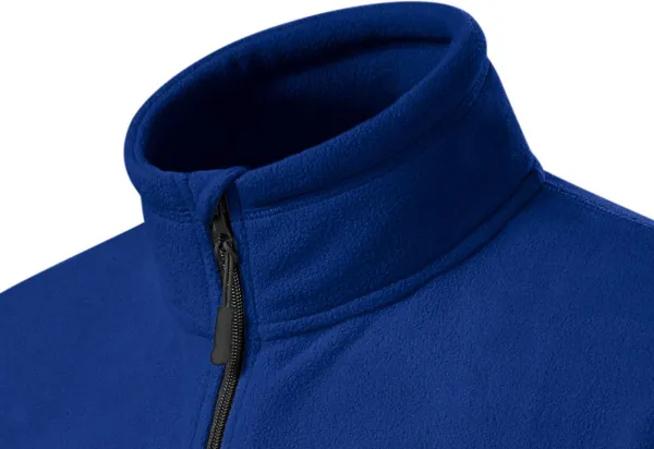 Fleece kontrastjacka för män - Upphöjd krage för att skydda mot kyla på halsen