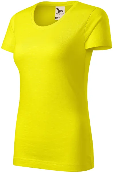 T-shirt för kvinnor, texturerad ekologisk bomull - T-shirt till vardags för kvinnor
