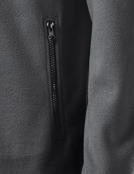 Varm unisex fleecejacka - Praktiska fickor med dragkedja