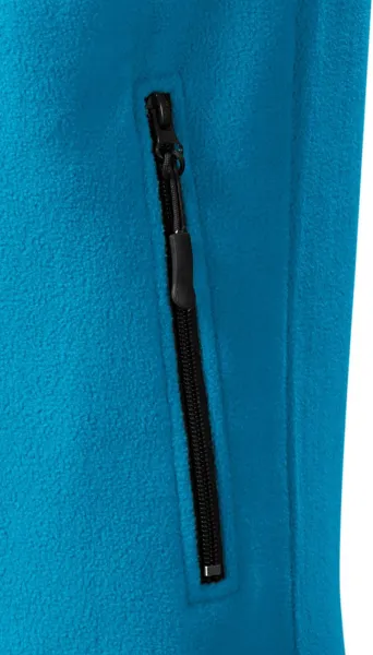 Fleece kontrastväst - Praktiska fickor med dragkedja