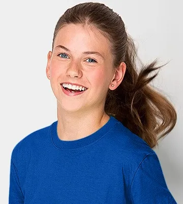 Lätt T-shirt för barn - Klassisk rund halsringning