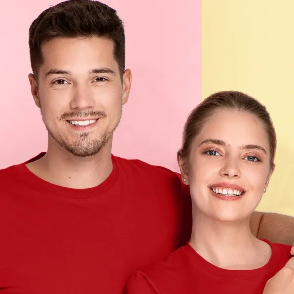 Lätt T-shirt med korta ärmar - Klassisk rund halsringning