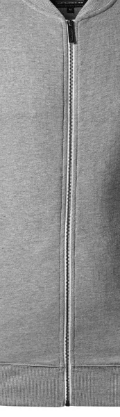 Herrtröja med dolda fickor - Vit metalldragkedja